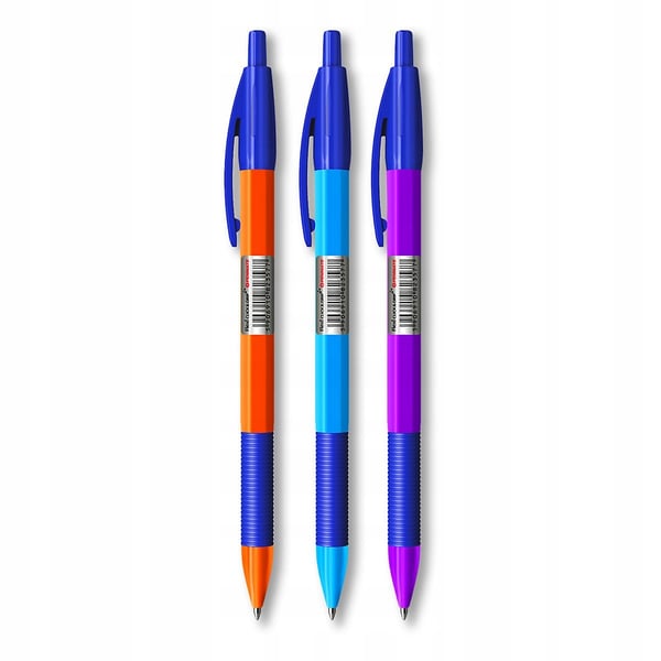 Sininen kynä Penmate Click and Grip 1 mm