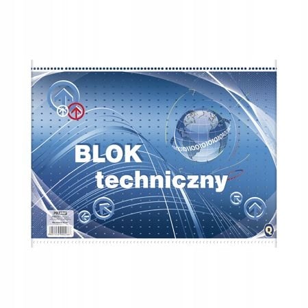 Skolteknikblock vitt A3 10 ark