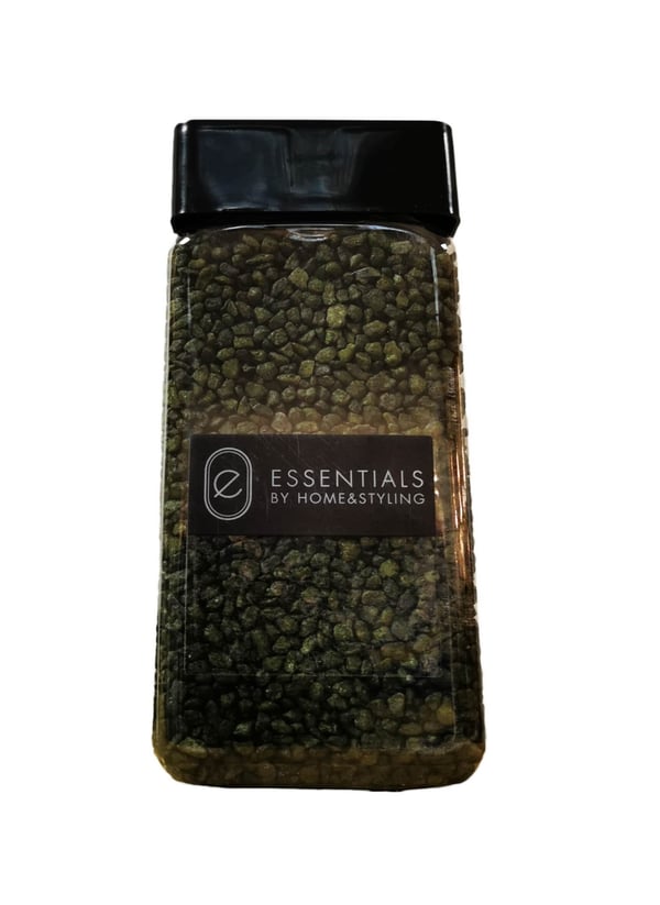 Dekorative grønne småsten 550 ml