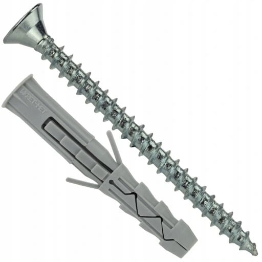 Ekspansionspropper med skruer blisterpakning 10 x 60 mm 7 stk.