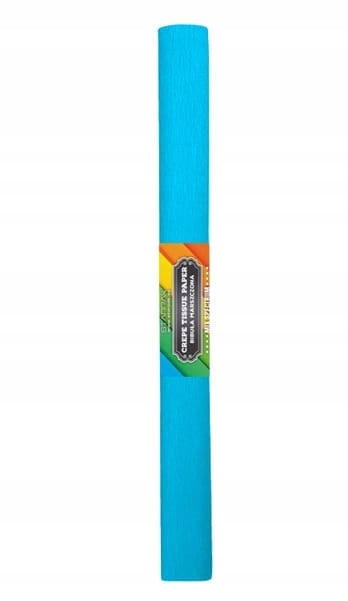 Skolecrepepapir lyseblåt 50 x 200 cm