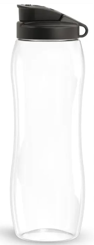 Bidon Dafi svart vattenflaska 0,6l