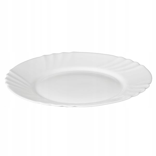 Pyöreä valkoinen lautanen 25 cm Bianco