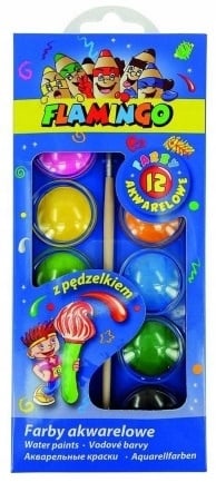 Vesivärit 12 väriä + sivellin Vesivärit 12 väriä + sivellin
