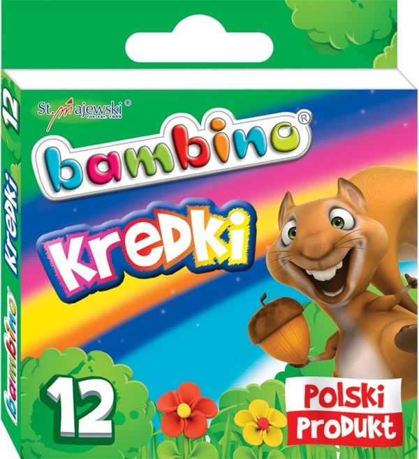 Bambino farvekridt 12 farver