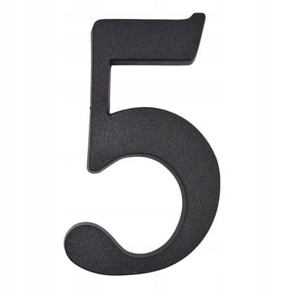 Talon numero 5 musta 19 cm