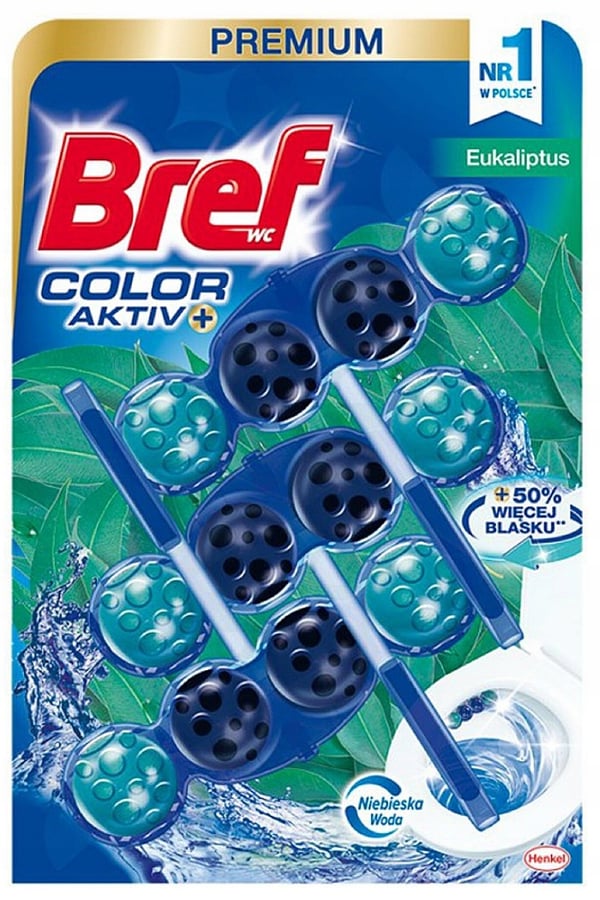 WC-pyyhekoukku Bref Color Aktiv+ eukalyptus 3x50g