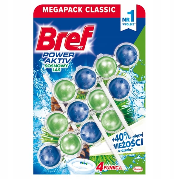 WC-ripustus Bref Power Aktiv mänty 3x50g WC-ripustus Bref Power Aktiv mänty 3x50g