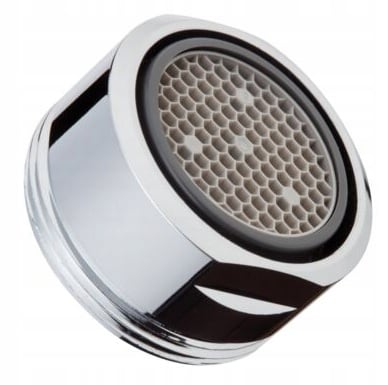 Kromattu keittiöhanan poresuutin 24 mm