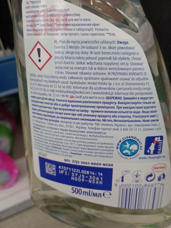 Clin ikkunapesuaine sumunesto 500 ml