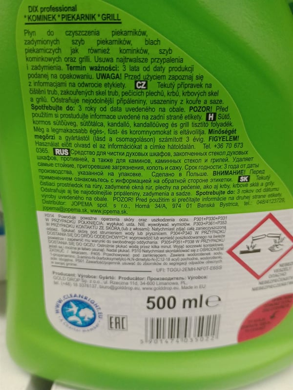 Rengöring för eldstäder och grillar 500 ml