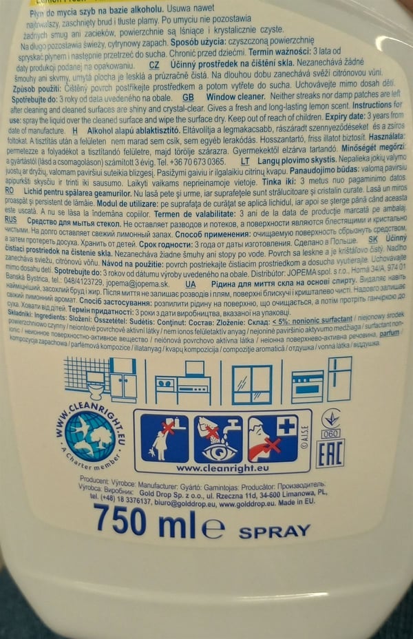 Fönsterputs Window Plus 750 ml