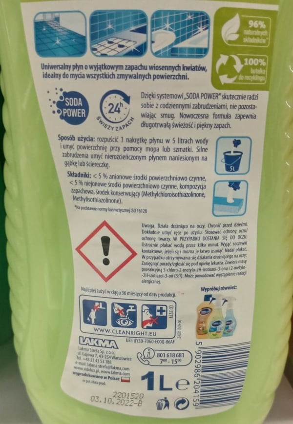 Yleinen pesuneste Sidolux kevätbuketti 1 l