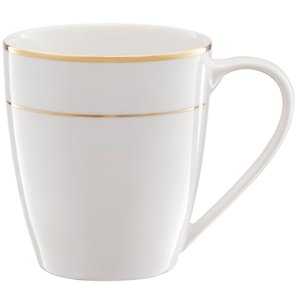 Ambition Hvid Porcelænskop Aura Gold 360 ml
