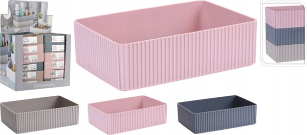 Plastik kosmetikorganisator 21 x 14 x 6 cm