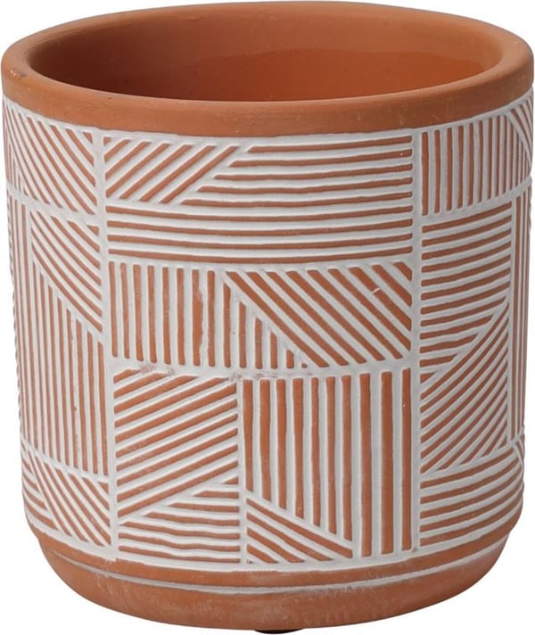 Keramisk skjuler til terracotta urtepotte 11 cm