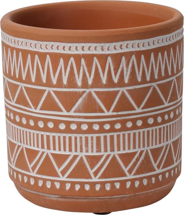 Keramisk skjuler til terracotta urtepotte 11 cm