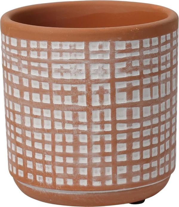 Keramisk skjuler til terracotta urtepotte 11 cm