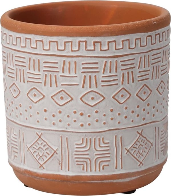 Keramisk skjuler til terracotta urtepotte 11 cm
