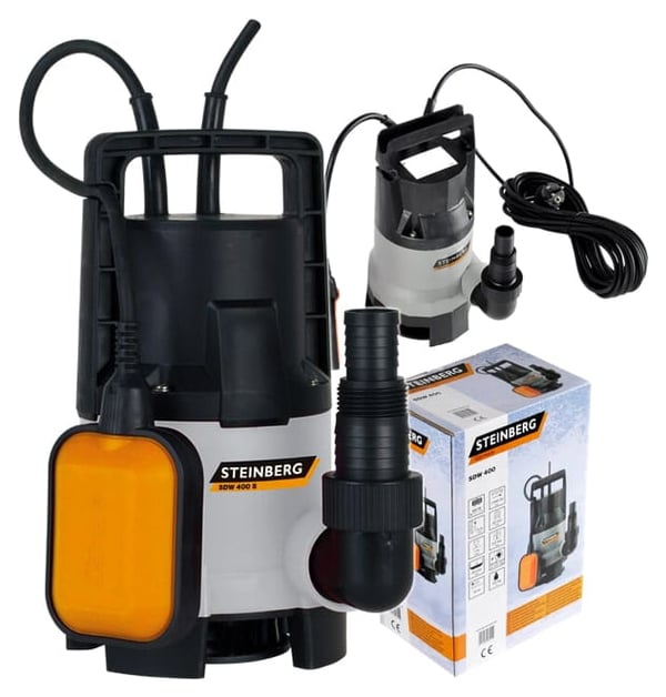 Dykpumpe til snavset vand 400 W 7500 L/T
