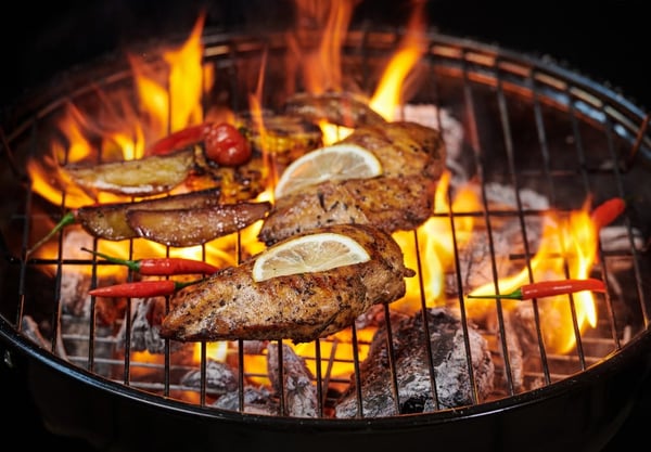 Rund trädgårdskolgrill 32 cm