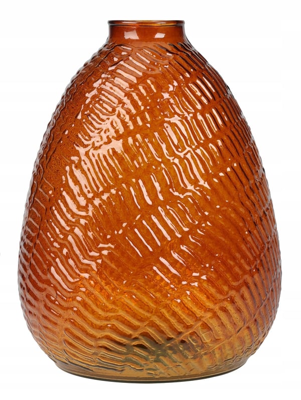 Dekorativ glasvas för blommor 16 x 22 cm
