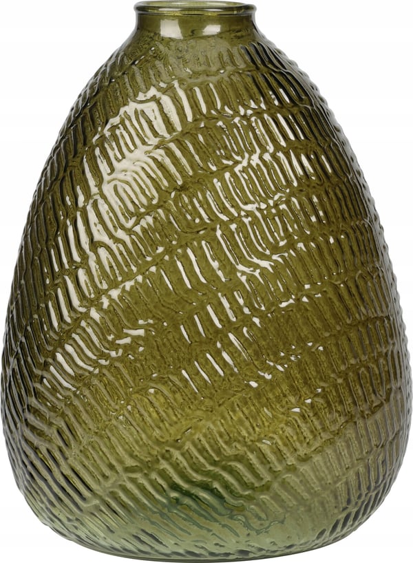 Dekorativ glasvas för blommor 16 x 22 cm