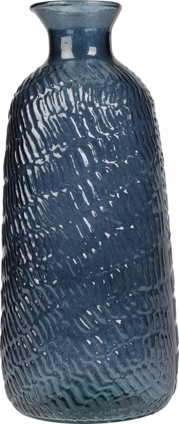 Dekorativ glasvas för blommor 13 x 31 cm