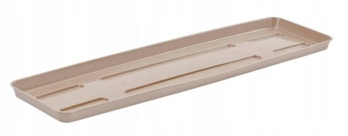 Beige muovinen ruukkujalusta 60 cm