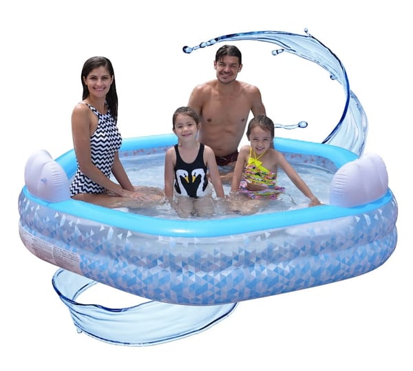 Oppustelig havepool med 4 sæder, 223x58 cm