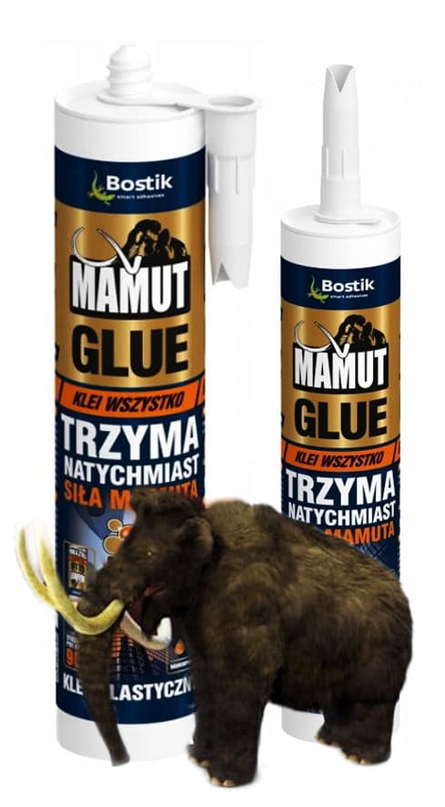 Mamut universal monteringslim 290 ml hvid