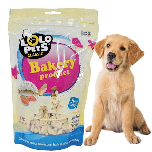 Lolo Pets Hundesnacks Kiks med laks 350 g