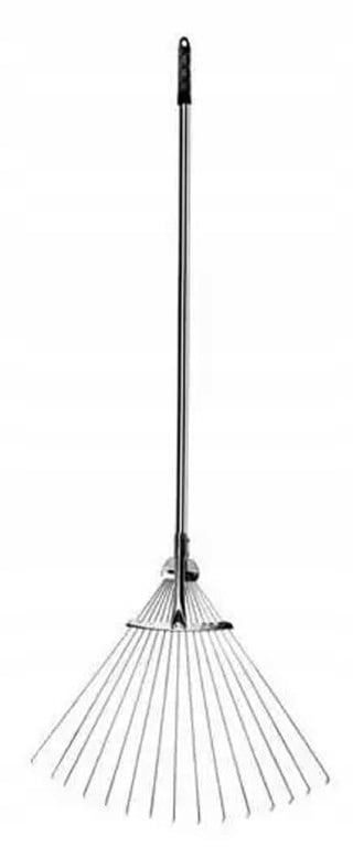 Puutarhaharava ruoholle ja lehdille, säädettävä, 150 cm