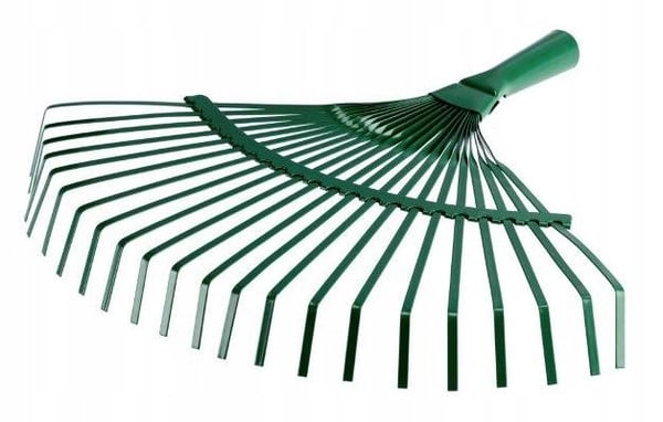 Metall trädgårdsrakor för gräs och löv 43 cm