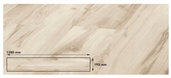 Laminerede gulvpaneler Eg Aspen AC3 7 mm