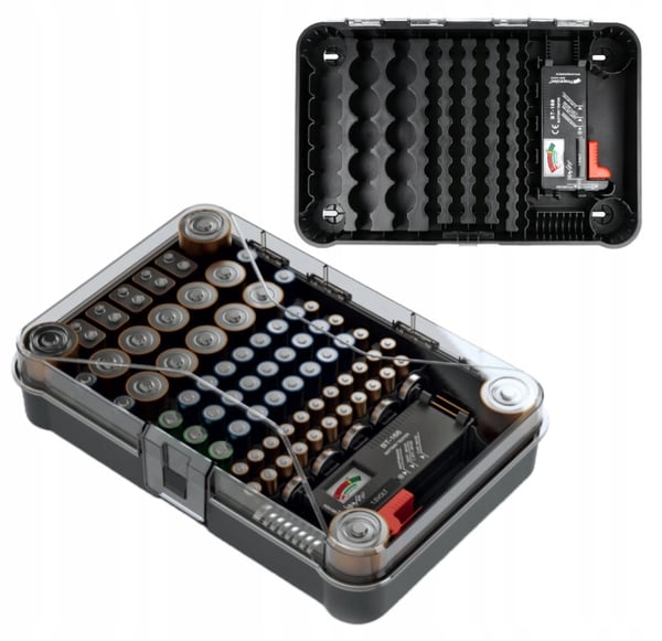 Kistenberg Batteriorganisator med Batteritester 85 Stykker