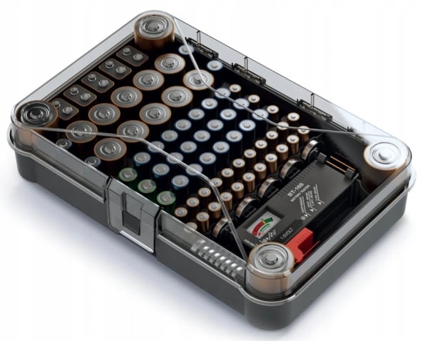 Kistenberg Batteriorganisator med Batteritester 85 Stykker