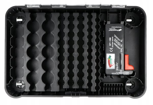 Kistenberg Batteriorganisator med Batteritester 85 Stykker