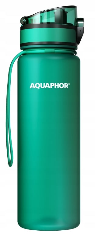 Aquaphor suodatuspullo vedelle 0,5 l vihreä + 1 suodatin