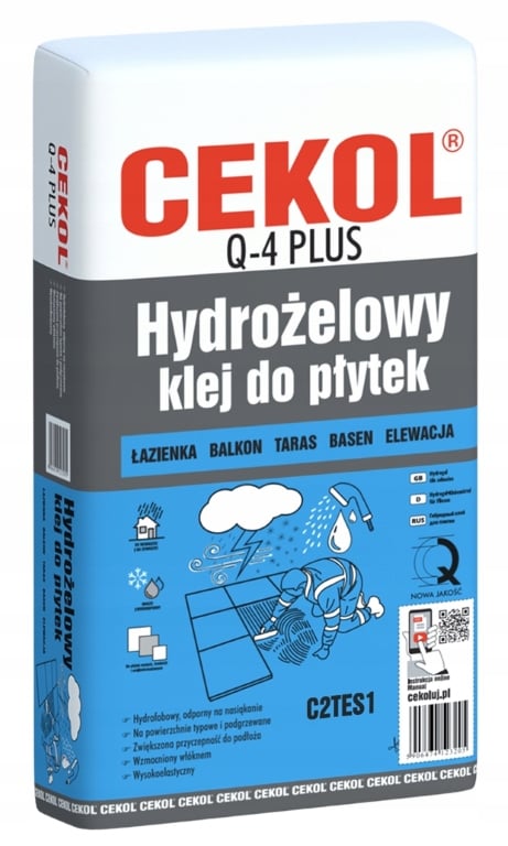 Q4 plus hydrogel fliseklæber 5 kg Q4 plus hydrogel fliseklæber 5 kg