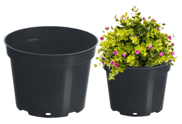 Produktionsplastpotte sort 7,5l 25 cm