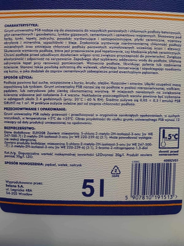 Djup penetrerande primer PSB 5l