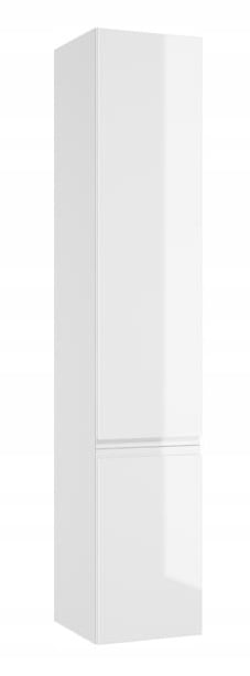 Vägghängd badrumsstolpe, vit högglans, 157x30 cm, Modus