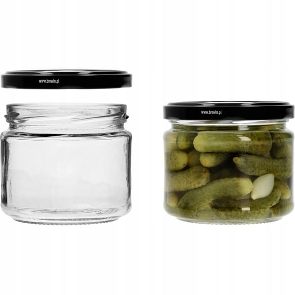 Purkit säilykkeille kierretulpilla 6 kpl 330 ml