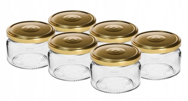 Krukker til syltetøj med låg 6 stk 200 ml