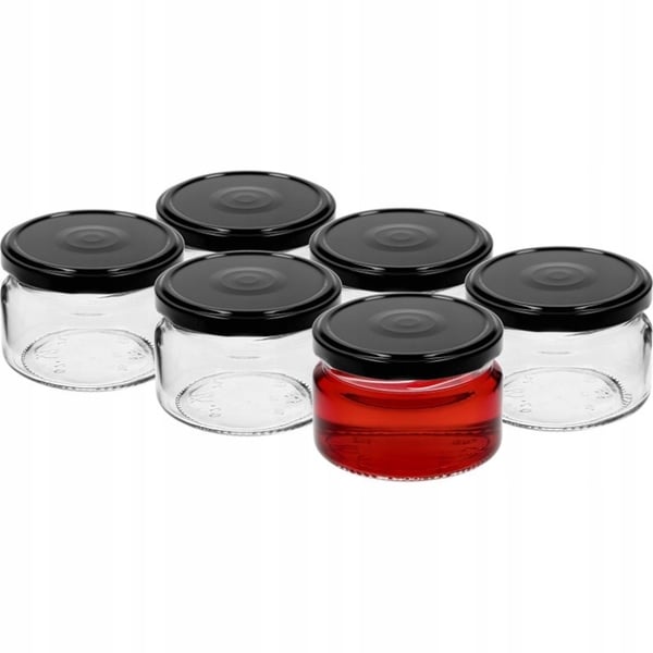 Hillopurkit kansilla 6 kpl 200 ml