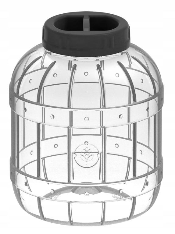 Multifunktionel plastkrukke til agurker med låg, 5 liter