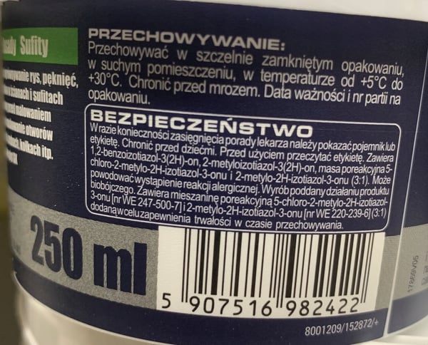 Nopeasti kuivava korjausputki 250 ml