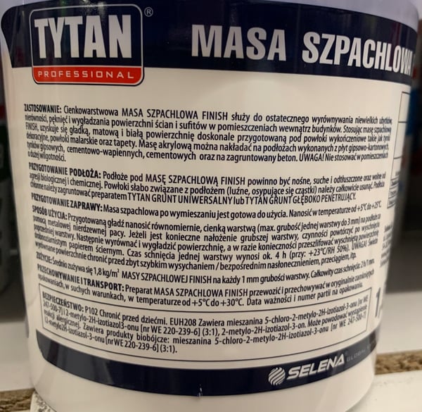 Akryl spartelmasse Finish 1,5 kg