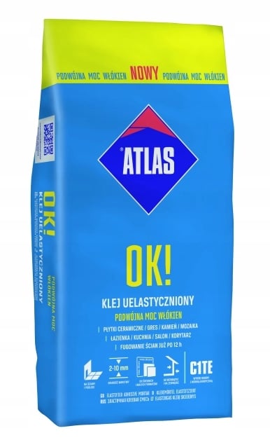 Elastisk fliseklæber, klasse C1TE, 5 kg